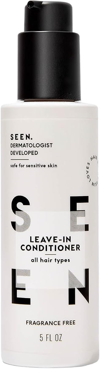 SEEN Leave-In Conditioner, Fragrance Free - Leave-In Hair Conditioner & Heat Protectant - Detangles & Hydrates- Formulated without Parabens, Sulfates or Phthalate