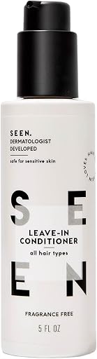 SEEN Leave-In Conditioner, Fragrance Free - Leave-In Hair Conditioner & Heat Protectant - Detangles & Hydrates- Formulated without Parabens, Sulfates or Phthalate