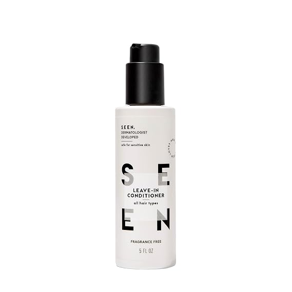 SEEN Leave-In Conditioner, Fragrance Free - Leave-In Hair Conditioner & Heat Protectant - Detangles & Hydrates- Formulated without Parabens, Sulfates or Phthalate