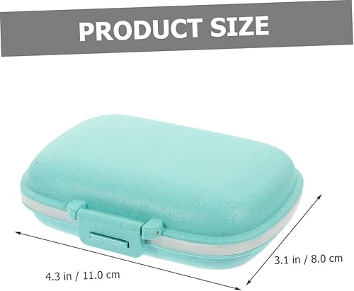 Miniatura 4 de Gatuida Caja de almacenamiento de píldoras de 2 uds. Estuche semanal Taravel Organizador de píldoras Pastillero Titular de bolsillo Medicina