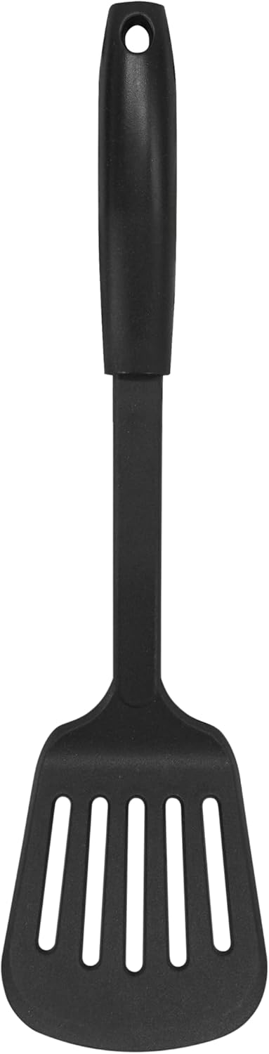 Fackelmann INITIAL Solid Spoon, Non-Stick Plastic Cooking Spatula, Heat-Resistant Up To 200 Degrees, Utensil for Serving Mixing, Stirring & Serving, Home & Professional, Large Scooping Spoon, 32cm