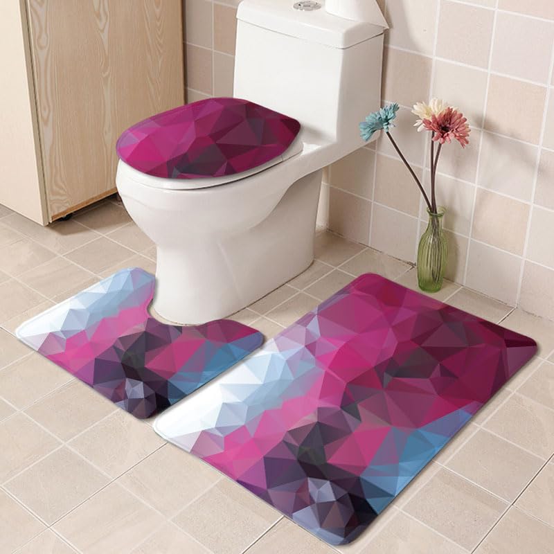 Tapis de bain fuchsia pour une salle de bain moderne et wc chaleureux