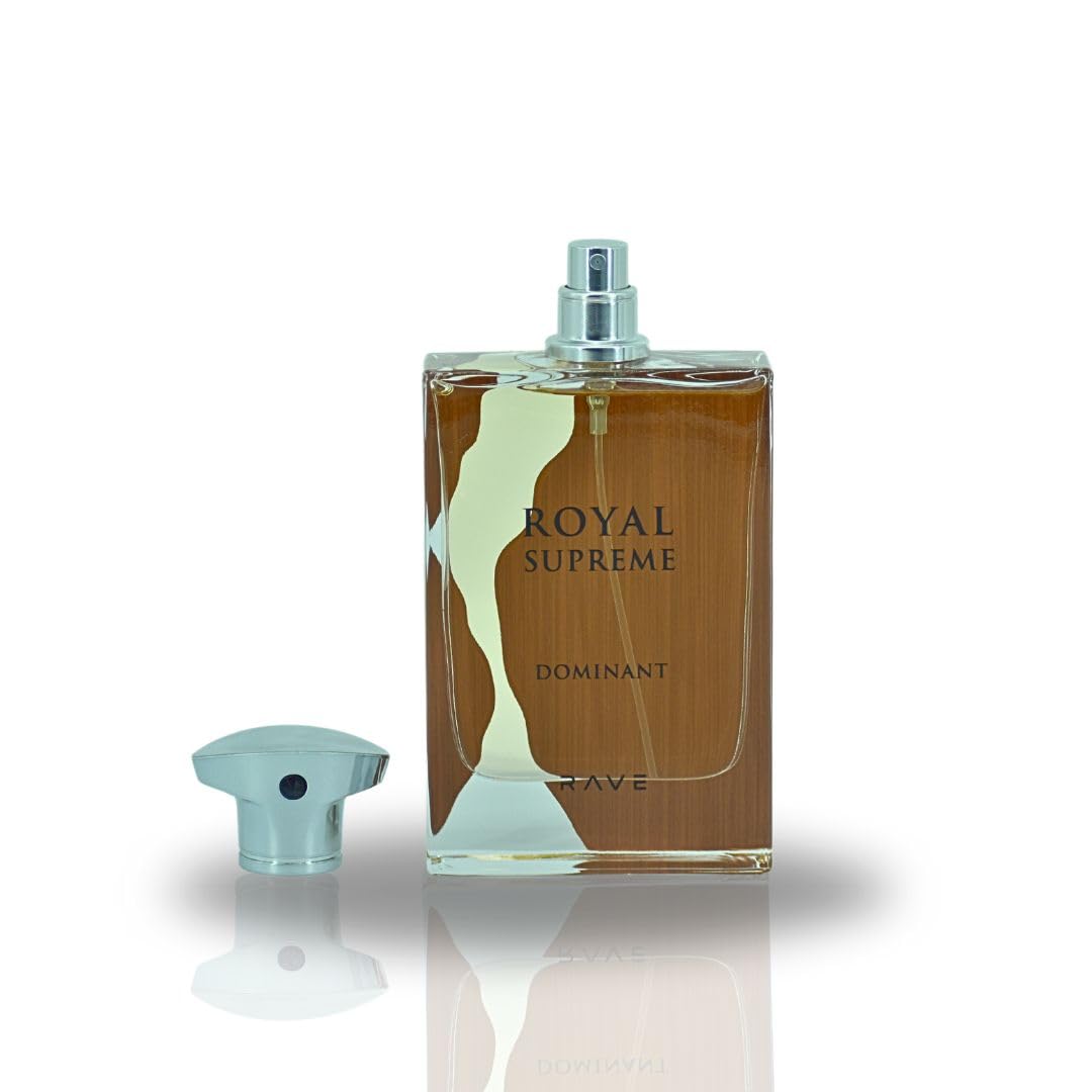 Rave Royal Supreme Dominant EDP Spray 100ML (3.4 OZ), Long Lasting Cologne, perfume for men, perfume for women.