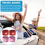 4 Pairs Travel Sickness Bands Travel Bands for Travel Sickness Kids,Sickness Bands for Kids Travel Bands Pregnancy Sickness Bands,Anti Sickness Wristbands Motion Sickness Bands for Car Sea Mor 4 color - Image 6
