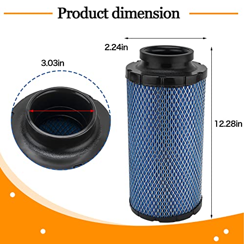 2882234 Air Filter Replacement for Polaris RZR 1000 XP/RZR 4 1000 XP/RZR XP Turbo/RZR Turbo XP4 2014 2015 2016 2017 2018 2019 2020 2021 2879520 with 2PCS