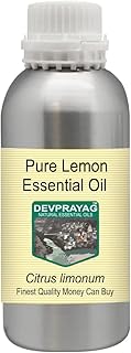 Devprayag Pure Lemon Essential Oil (Citrus limonum) Steam Distilled 1250ml (42 oz)