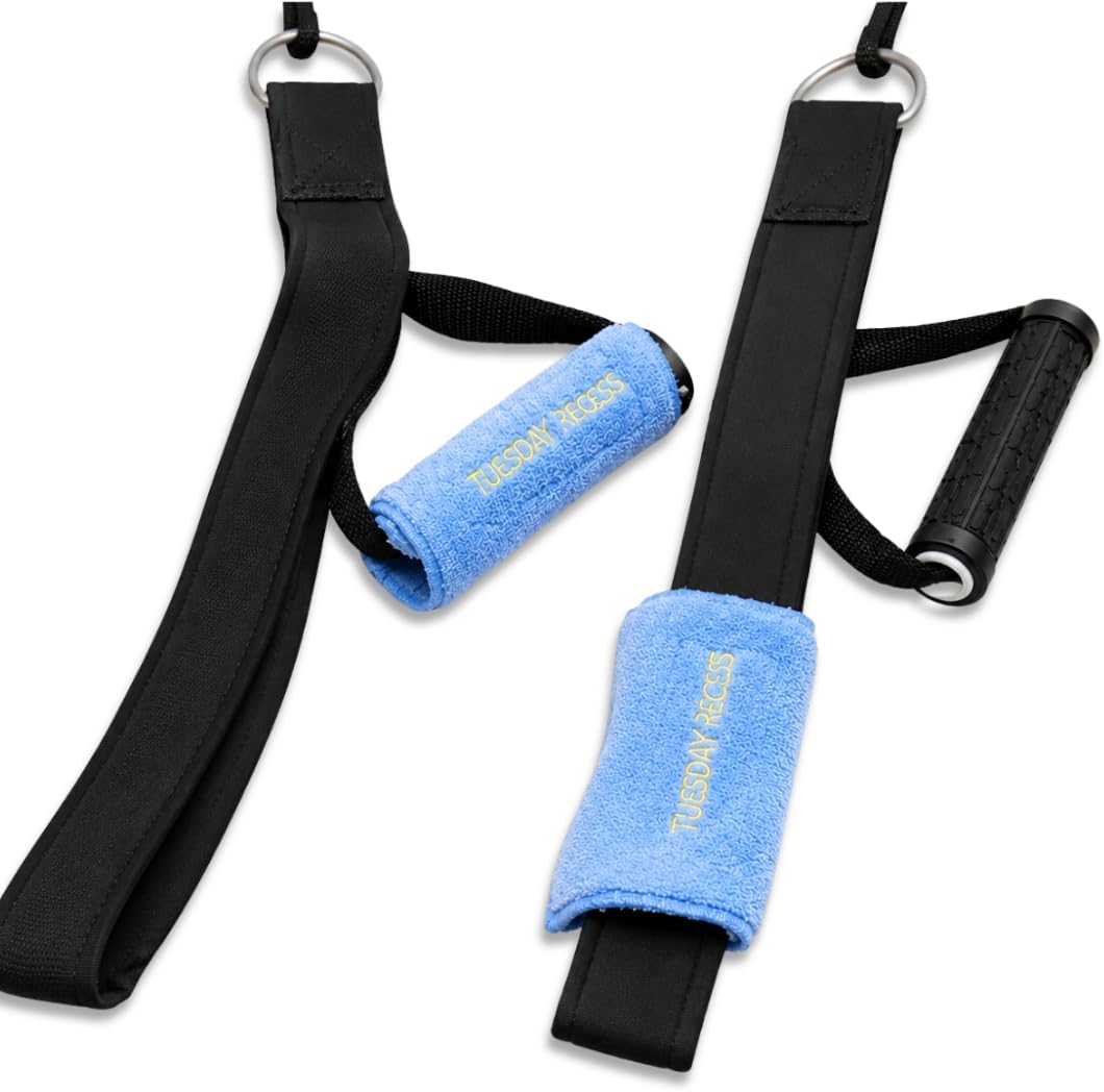 Reformer Pilates Strap and Handle Covers, Washable 2-Pack | Hygienic Germ Barrier for Shared Studio Equipment; Fits Lagree Megaformer Loops; Soft Sweat-Absorbing Fabric, Easy Care