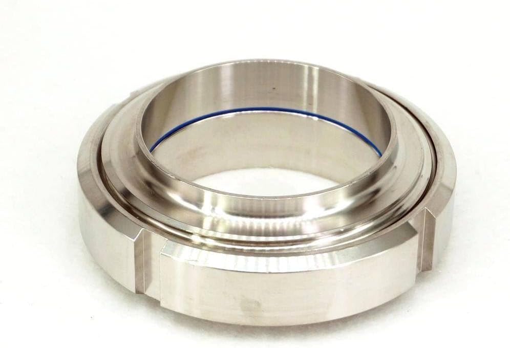 81mm Inner Dia DN80 304 Stainless Steel Sanitary DIN Weld On Socket Union Set Pipe Fitting Hygiene Grade Sanitary 229 PSI