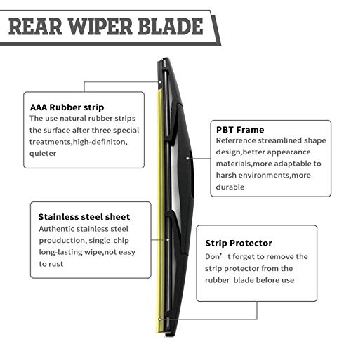 Hodee Rear Wiper Arm Blade Nut Set Replacement For Honda Odyssey 2011-2017 Rear Wiper Cover Accessories Assembly, Wiper Cap Set For Back Windshield Window 76720Shja01 #TOP4