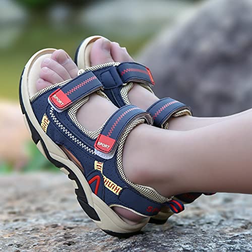 Baby Boy and Unisex Sandals for Infant/Toddlers Summer Beach Sandals Premium Soft Anti-Slip Sole (Blue, 1 Big Kids)2