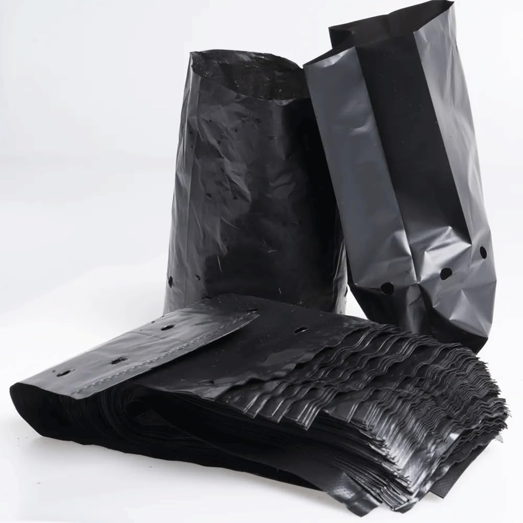 Bolsas para plantar de plastico PE transpirables de 12X25CM para el crecimiento de raíces