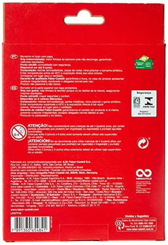Lapiseira Poly Teen 0.7mm Cores Sortidas 12 Unidades, Faber-Castell