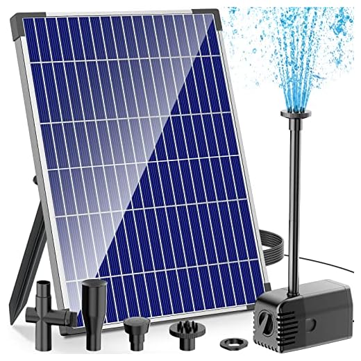 Antfraer 12W Solar Water Pump, Solar Fountain Pump Kit with 160GPH Submersible Water Flow Adjustable, Solar Powered Water Pump Outdoor, Solar Water Fountain for Bird Bath Fish Pond Garden Hydroponic