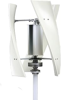 HENGJINGTR 10000W Axis Vertical Generador de turbinas eólicas Maglev, 110V/220V 3 Cuchillas Energía Libre para Molinos de Viento en casa (Color: Blanco, tamaño: 48V)
