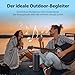 dotn Bluetooth Lautsprecher, 2026 Musikbox Bluetooth 5.4 mit RGB Licht, Tragbare Bluetooth Box, Freisprechfunktion, IPX7 wasserdicht, kraftvoller Sound für Outdoor, Garten und Reisen