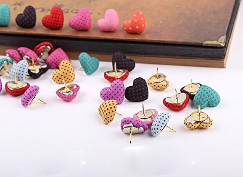 Tarifa オシャレな画鋲 シリーズ アクセサリーのような可愛い押しピン 可愛い ハート型プッシュピン 25個入 画びょう ピン 文房具 オフィス用品 Amazon