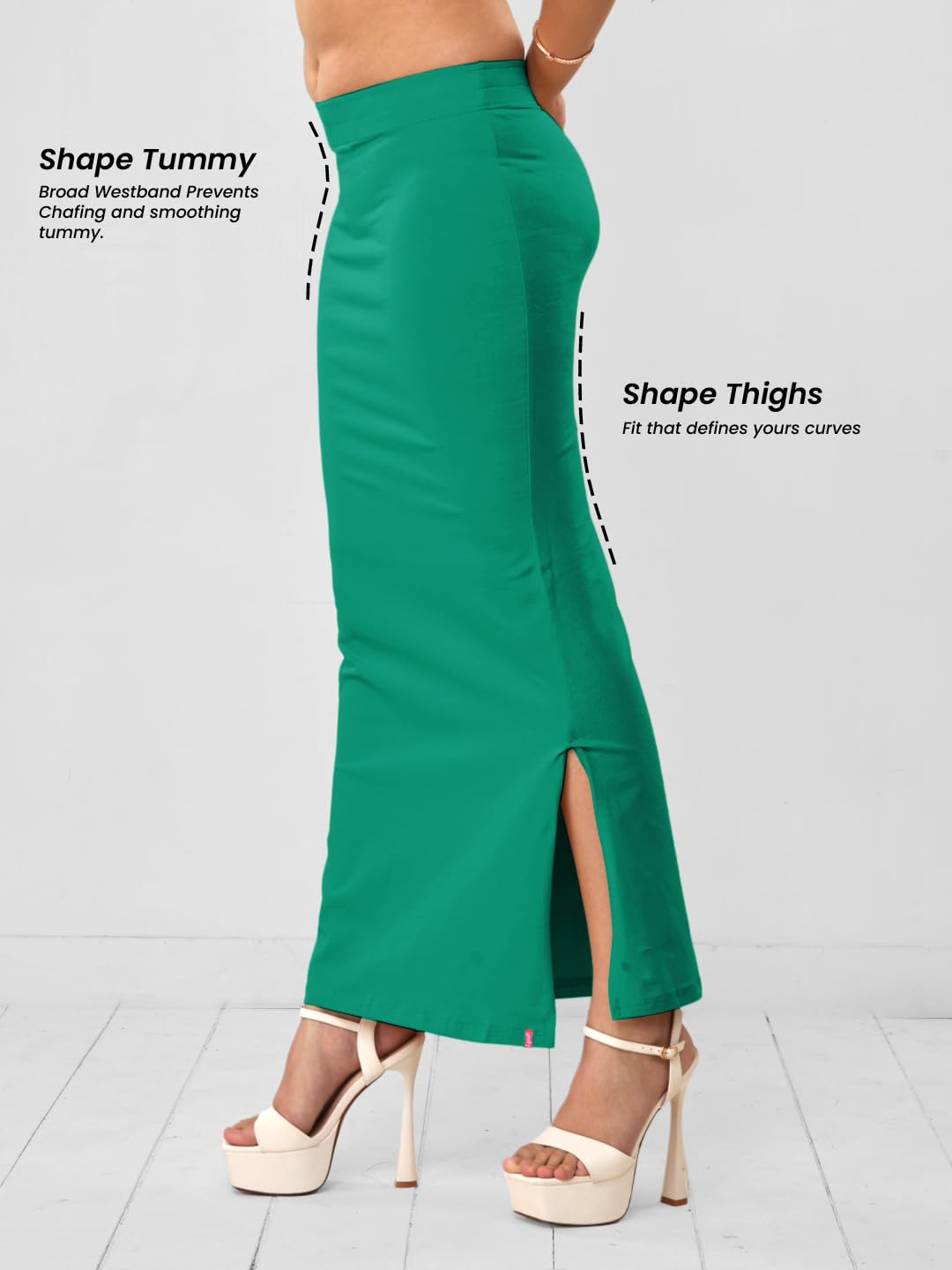 Lyra Women Saree Shaper (Petticoat) Jade 1