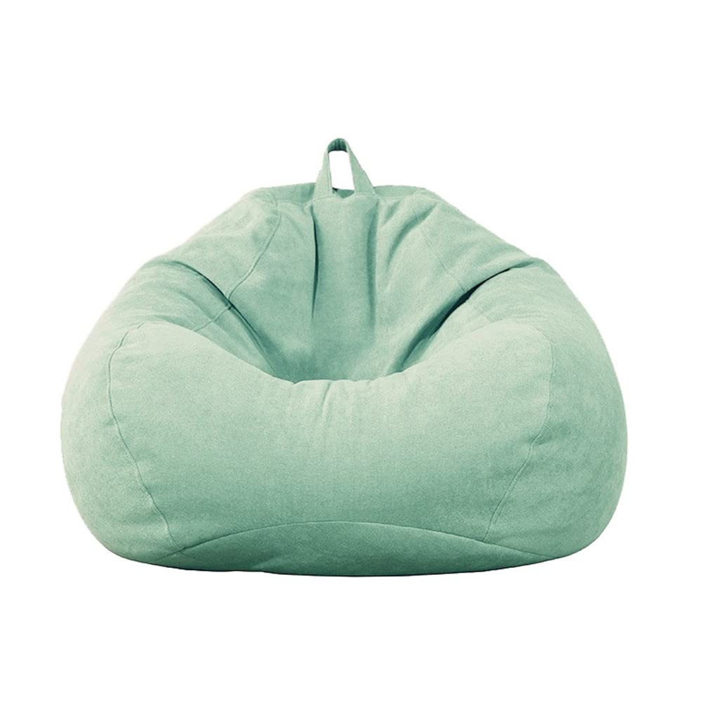 Highdi Bean Bag No Filler, Gaming Beanbag Chair Cover for Kids Adult Without Filling Highback Comfortable Soft Lazy Sofa Beanbag Toy Storage Bean Bag Seat (90X110CM,Corduroy light blue)