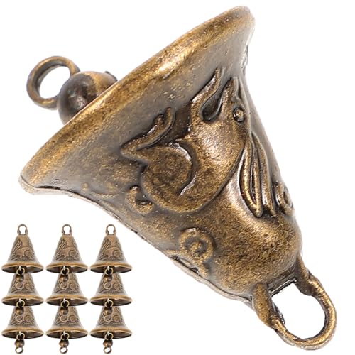 SUPVOX - SUPVOX 11Pcs Metal Bell Set Vintage Antique Brass Wind Chime Bells for Crafts Hanging Decoration and Feng Shui Use - -23%