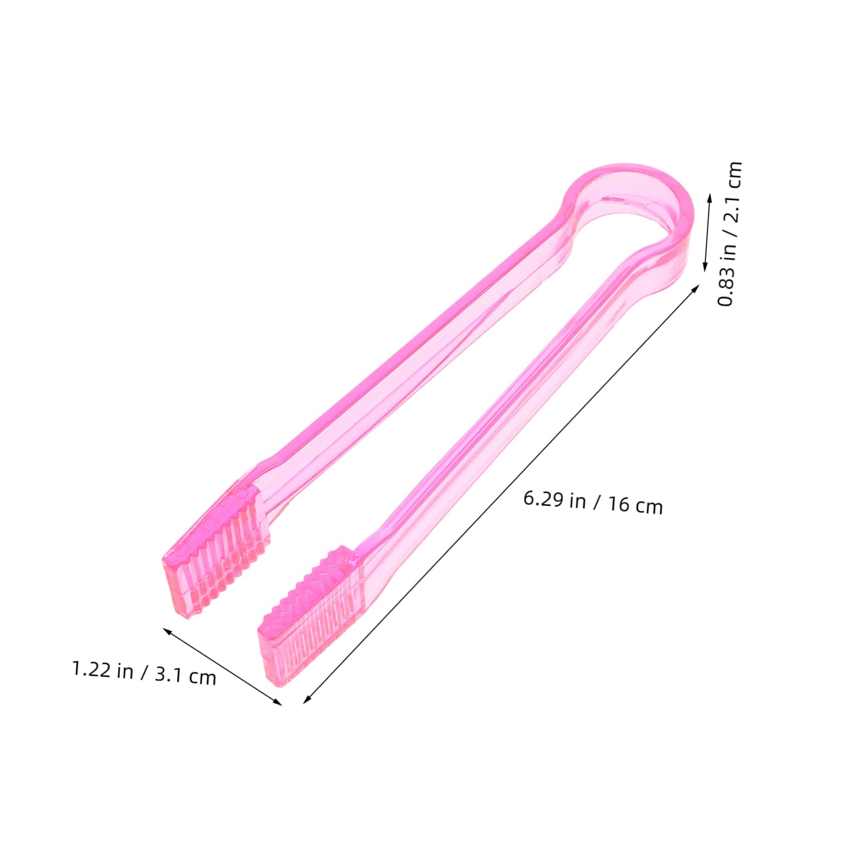 Cabilock 15pcs Transparent Mini Food Tongs Reusable Kitchen Utensils for Serving Ice Salad and Appetizers at Parties and Buffets Compact Appetizer Tongs for Easy Handling