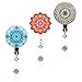 HEYGOO Unique Retractable Badge Holder for Women Cute Badge Clip with Alligator Clip (3 Pack)