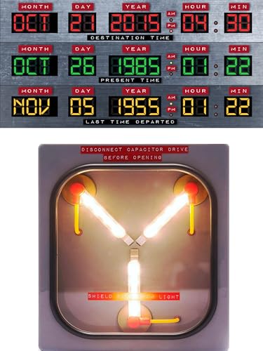 Back to the Future time Machine/Flux Capacitor Panel Stickers/Labels 2 Stickers by Dead Head Props