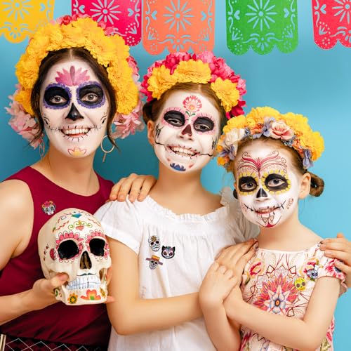 40 Pcs Day of the Dead Sugar Skull Enamel Pins for Backpacks Halloween Skeleton Lapel Pins Dia De Los Muertos Brooch for Women Men Clothes Bags Accessories Gifts4