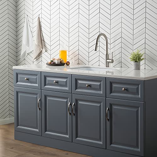 Kraus Keu-12 White Pintura 16 Gauge Undermount Single Bowl Enameled Stainless Steel Kitchen Sink, 23-Inch, White Rounded #TOP2