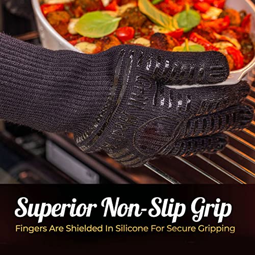 BURICLdwda Heat Resistant Silicone BBQ Gloves #TOP14