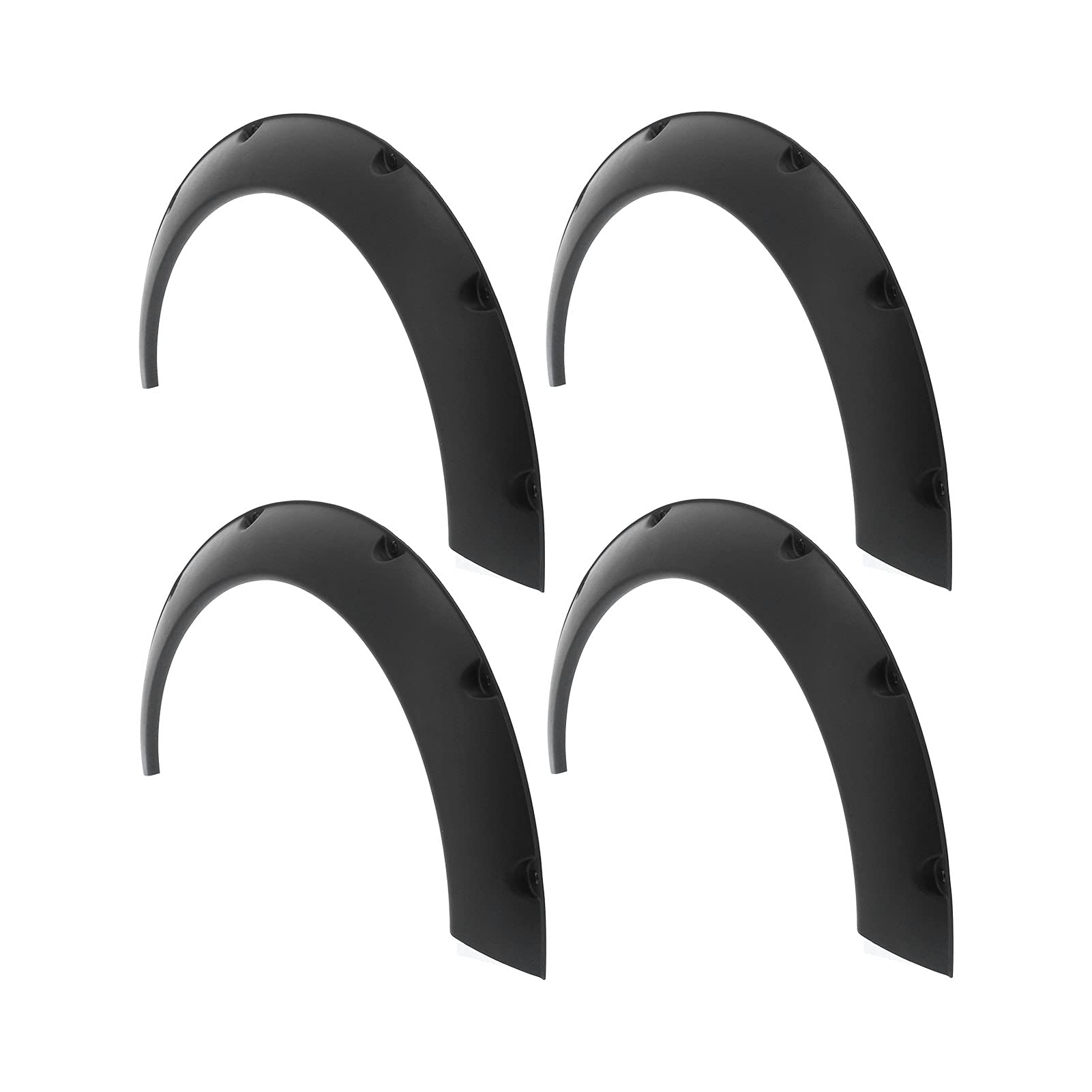KIMISS 4pcs Universal Flexible Car Fender Flares Kit de Cuerpo Extra Ancho Arcos de Rueda Protector de Cejas de Rueda Ajuste para automóvil