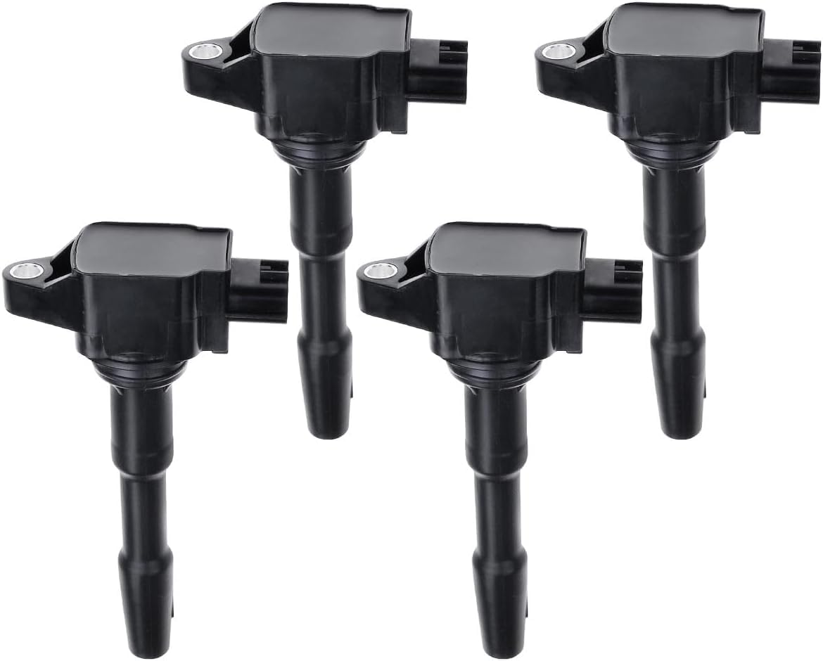 Frankberg 4x Bobine di accensione Benzina Compatibile con S.a.n.d.e.r.o II 0.9L Fotwo Coupé 453 1.0L Fofour Compatto 453 1.0L Logan MCV II 0.9L Fotwo Coupé 453 0.9L Replace# 0986221079
