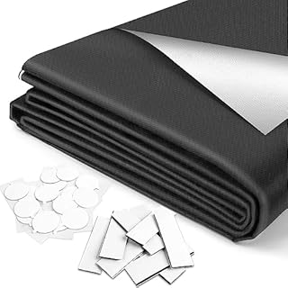 Teamkio Portable Blackout Blind, 300x145cm Cut To Size To Fit Any Window, Temporary Blackout Blinds Stick On, No Drill Blinds Curtains for Nursery, Bedroom and Travel