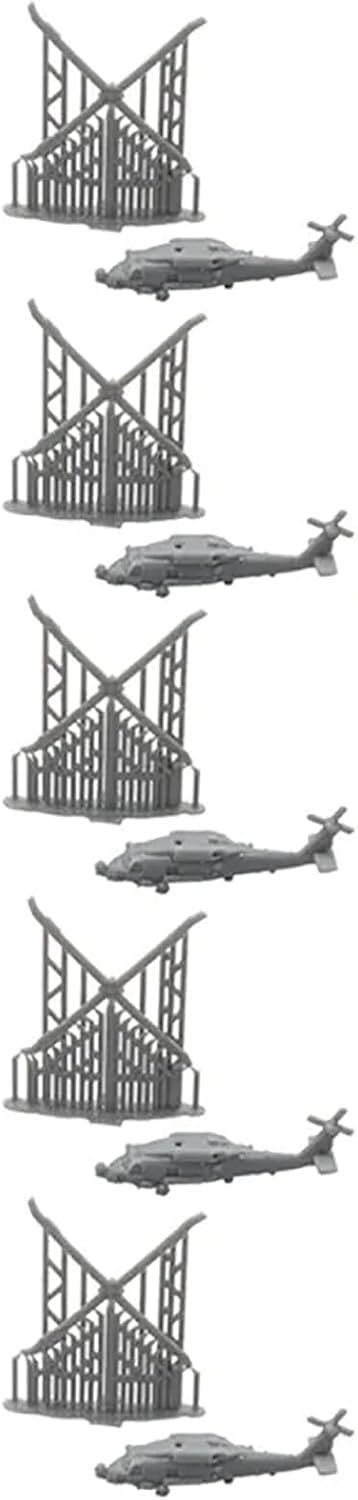 5Sets DIY Model SH-60 Seahawk Shipborne Helicopter 1/700 1/400 1/350 Scale Resin Carrier Aircraft Machine for 3D Military Model Assembly Airplane(1/350(56mm))