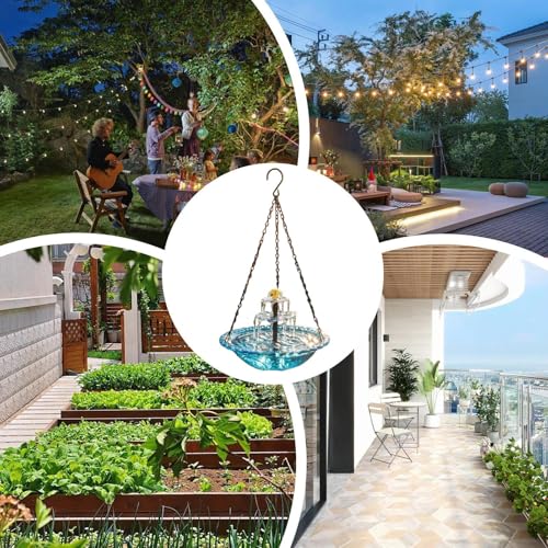 Elemento de agua decorativo al aire libre para colibrí 6