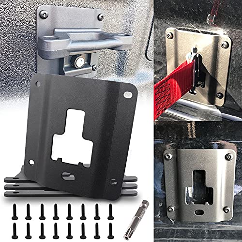 Boxlink Tie Down Mount Bracket Bed Load Hook Reinforcement Panel for Ford 2015-2020 Raptor F150 F250 F350 (Color : 4 Pieces)