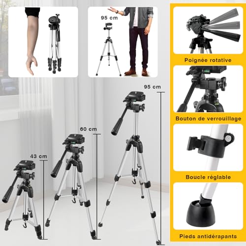 Alloyman Niveau Laser Chantier Autonivelant avec Trépied, Laser Vert 4 x 360° 4D 16 Lignes, IP54, Mode Impulsion Extérieur, 2 Batteries, Nivellement Automatique, Support Rotatif, Télécommande – vue 2