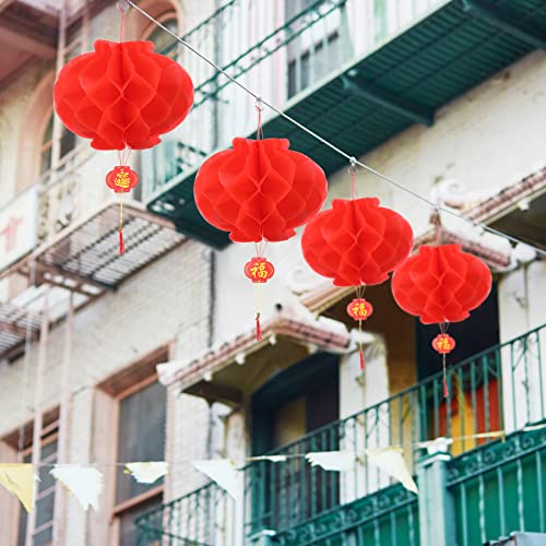 70 Pcs 10 Inch Chinese Red Paper Lanterns Decorations Chinese New Year Paper Lantern Decoration for Lunar New Year Spring Festival Wedding Restaurant Birthday Party Supplies by Tuanse - Image 3