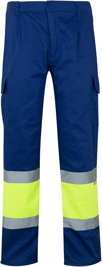 VELILLA Pantalones Casuales Rectos Azules Talla M EU para Adultos Casuales Unisex