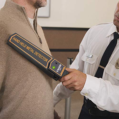 UNIROI Hand Held Metal Detector Wand Security Scanner with 9V Battery,Super Scanner V Metal Detector,Adjustable Sensitivity,Lights Alarm,Sound & Vibration Modes,Include Belt Holster - Thumbnail 6