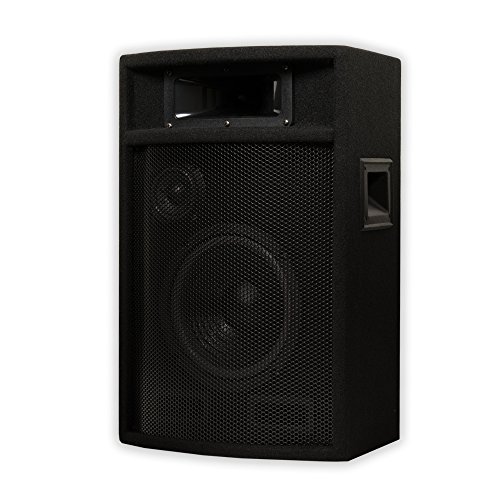 Acoustic Audio by Goldwood PA-380X Acoustic Audio Passive DJ Speakers 8" PA Karaoke 3-Way Studio Home Audio, Black (Pack of 2)
