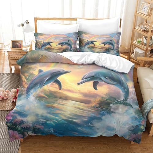 Linge de lit résistant renard effet 3D en textile confortable et haute définition - 3