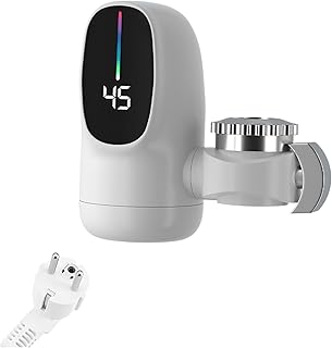 Comprar Grifo Calentador De Agua Caliente - Calentador Instantáneo Sin Tanque Con Pantalla Digital Led - 3000W Para Baño Cocina Casa Interior