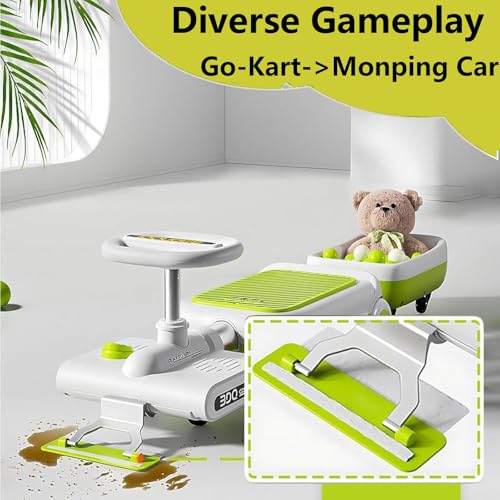 Detachable Cleaner & LED Lights,Safe Toy For Ages 3-8, Indoor/Outdoor Use