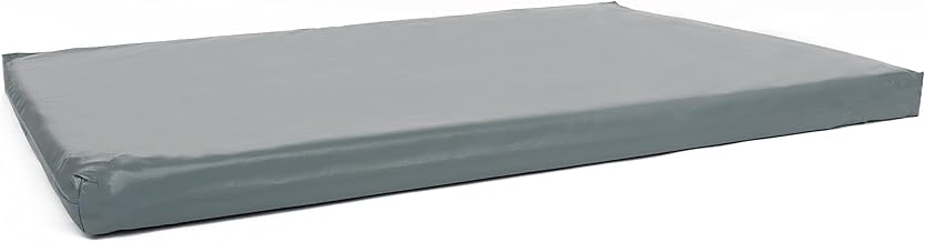 Jenny Wren - Foam Filled - Waterproof Dog Bed Heavy Duty Chew Resistant Mattress Outdoor Crate Cage Mat Pad - 36" x 24" x 2" (90cm x 60cm x 5cm) - Grey