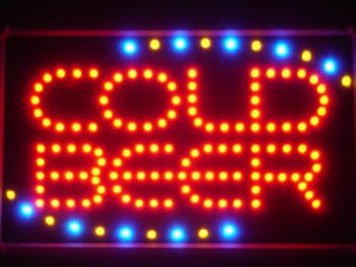 ADVPRO led004-r Cold Beer Bar Open LED Neon Light Sign