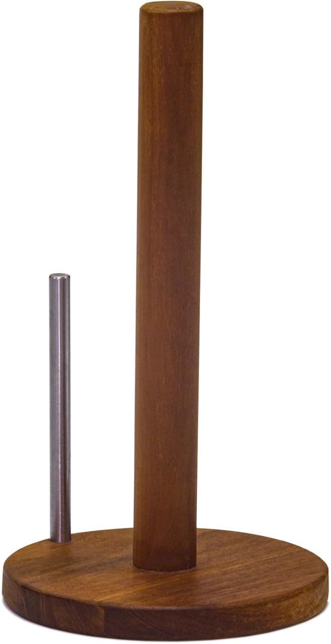 Manada Teak & Stainless Steel Paper Towel Holder