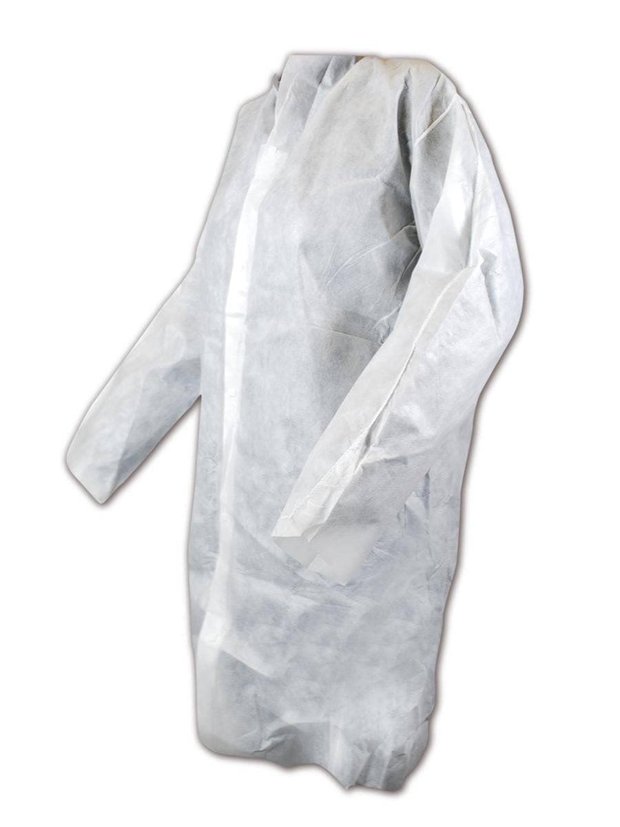 MAGID J91-XXL EconoWear Lite N Kool J91 Disposable Jacket with Snap Front, White , XXL (Pack of 25)