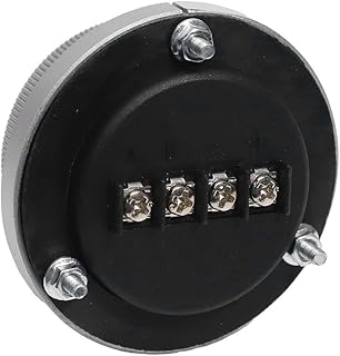 80mm Manual Pulse Generator Encoder, Aluminum Alloy for CNC Pulser Handwheel with 4Pin/6Pin Terminal for Milling Machine, Metal Gear for Ultra-Thin Design