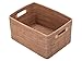 KOUBOO 1060010 Rattan Utility Basket, 17.2" x 12.8" x 9.2", Bronze
