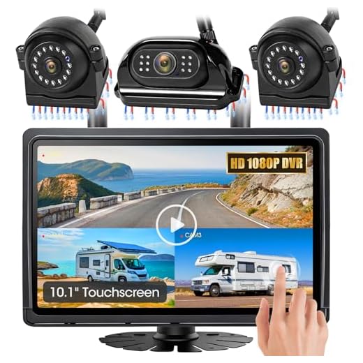 Wireless 3 Magnetic RV Backup Camera System